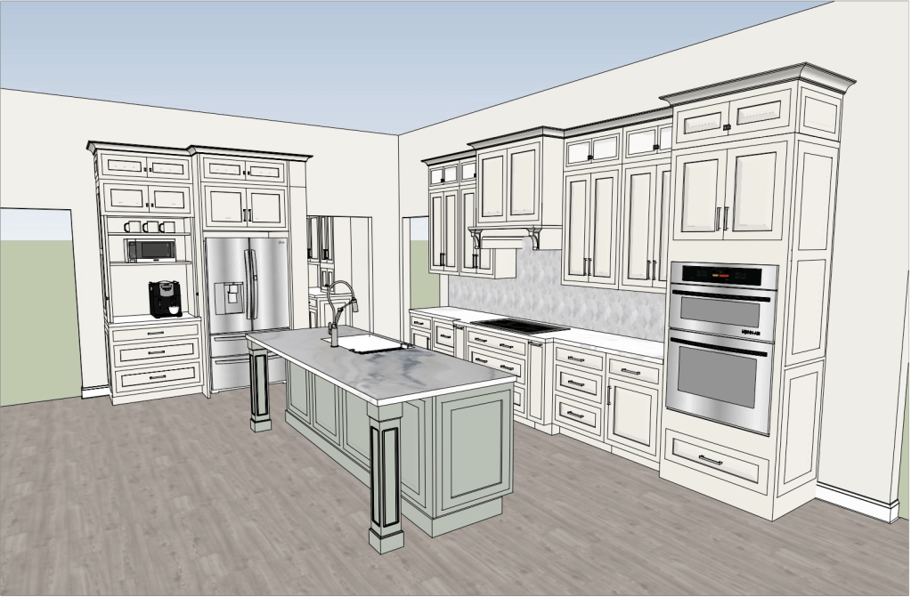 Kitchen Design, Ocean Springs, MS by Elizabeth Hall Designs
