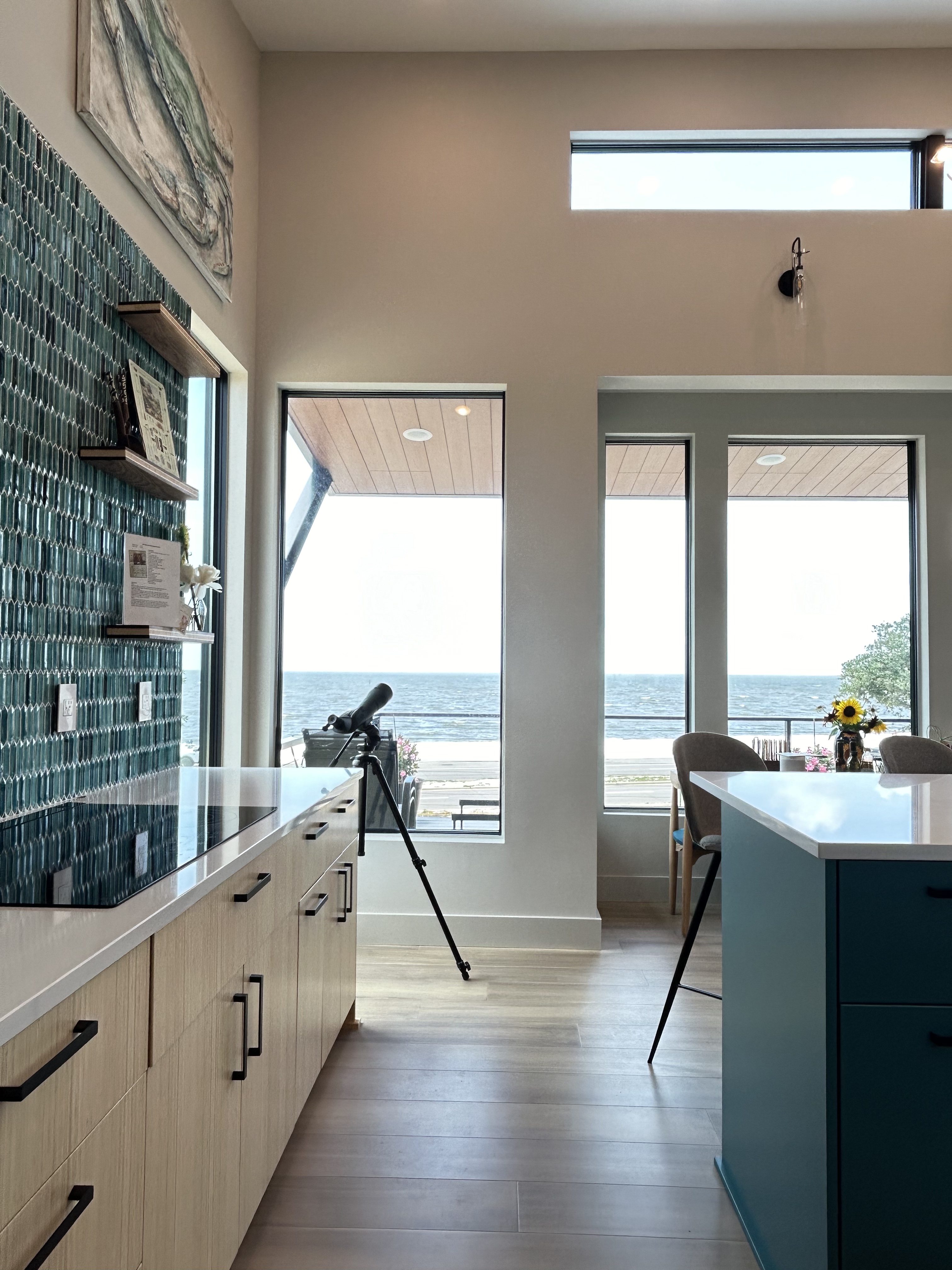 Elizabeth Hall Designs new construction beach home in Long Beach, MS.