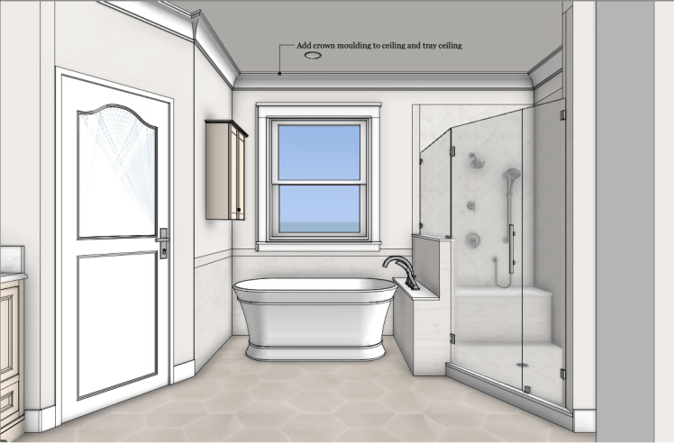 Jacksonville, FL master bathroom remodel design